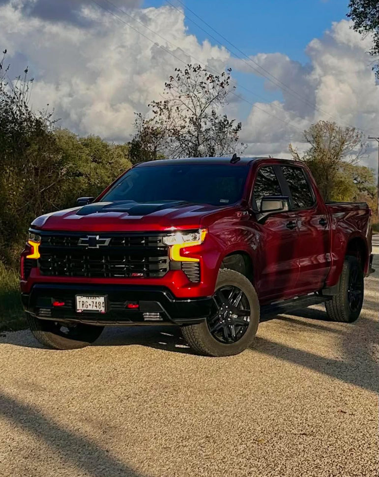 2022-2025 Chevy Silverado 1500 “Refresh” Amber switchback DRL kit
